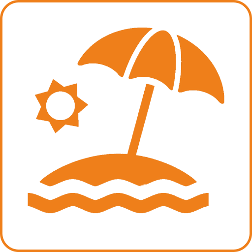 Пляж курорта